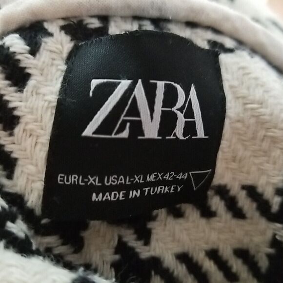 Zara Men Herringbone Plaid Hooded Jacket Large X Large Don't Crave the Fantasy - Picture 11 of 12